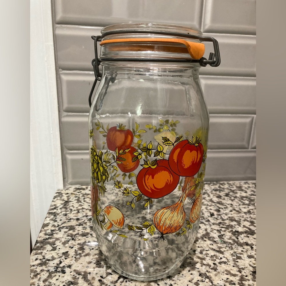 Spice of life vintage glass jar set of 2 (2L & 3/4L) - Picture 4 of 7